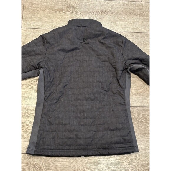 Straight Down Jacket Womens XL Quilted Full Zip Grey Embroidered Golf - Picture 8 of 9